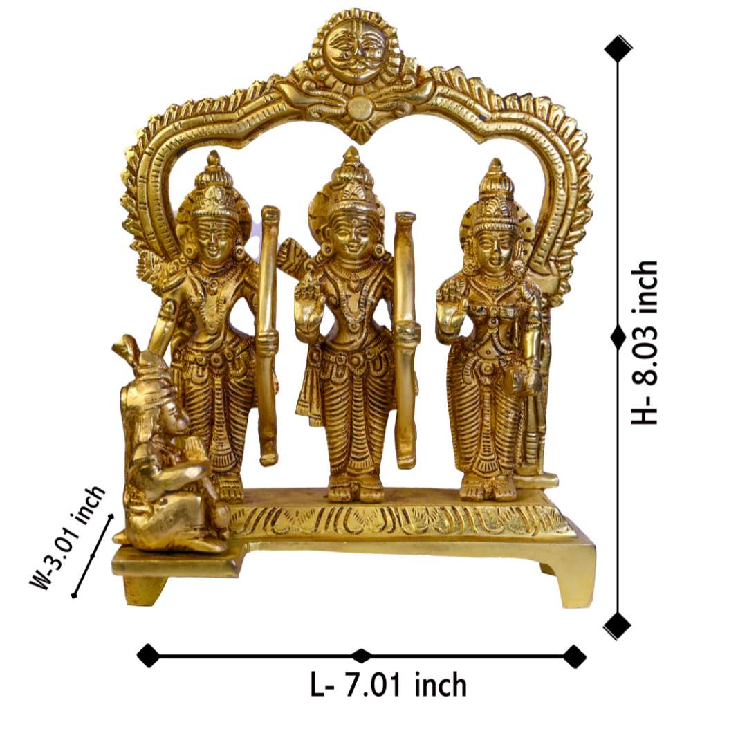 Ram Darbar Super Fine Brass Murti - 2.2 Kg