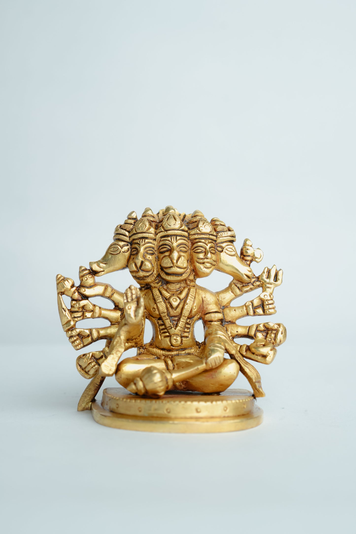 Panchmukhi Hanuman Pure Brass