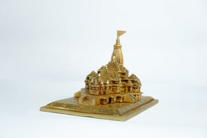 Brass Superfine Ayodhya Shri Ram Mandir Statue - 2.50 Kg